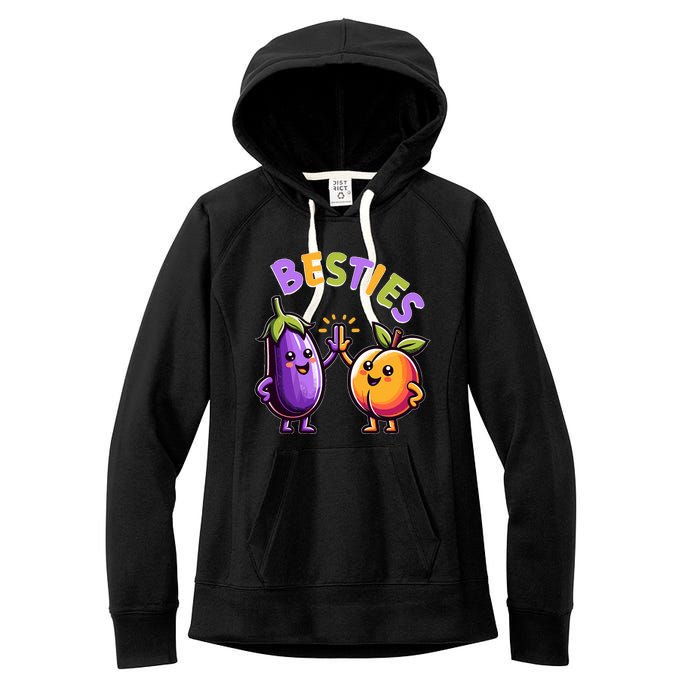 Besties Hilarious Naughty Humor Joke Saying Gag  Women's Fleece Hoodie