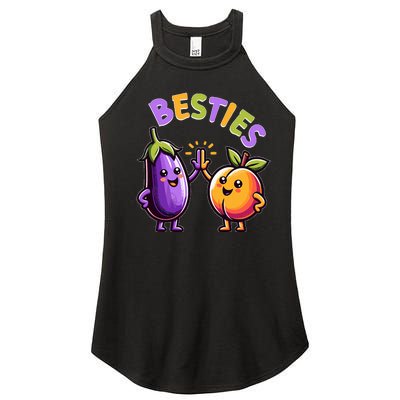 Besties Hilarious Naughty Humor Joke Saying Gag  Women’s Perfect Tri Rocker Tank