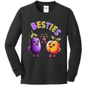 Besties Hilarious Naughty Humor Joke Saying Gag  Kids Long Sleeve Shirt