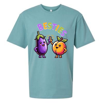 Besties Hilarious Naughty Humor Joke Saying Gag  Sueded Cloud Jersey T-Shirt