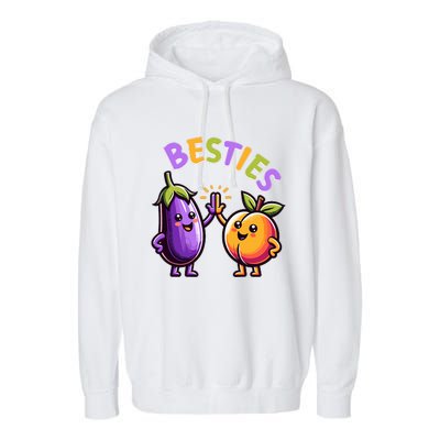 Besties Hilarious Naughty Humor Joke Saying Gag  Garment-Dyed Fleece Hoodie