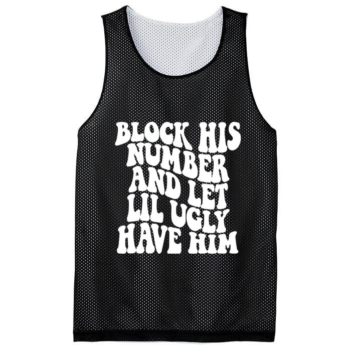 Block His Number And Let Lil Ugly Have Him Mesh Reversible Basketball Jersey Tank