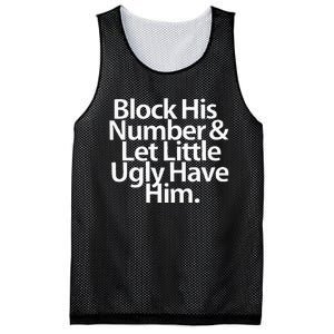 Block His Number And Let Little Ugly Have Him Mesh Reversible Basketball Jersey Tank