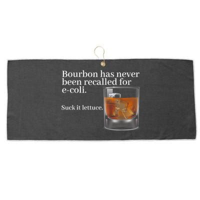 Bourbon Has Never Been Recalled For Ecoli Suck It Lettuce Large Microfiber Waffle Golf Towel