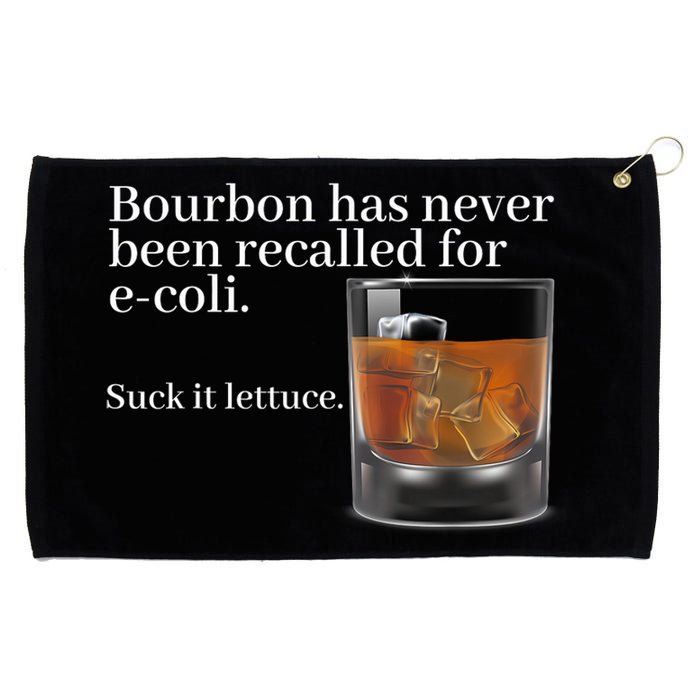 Bourbon Has Never Been Recalled For Ecoli Suck It Lettuce Grommeted Golf Towel