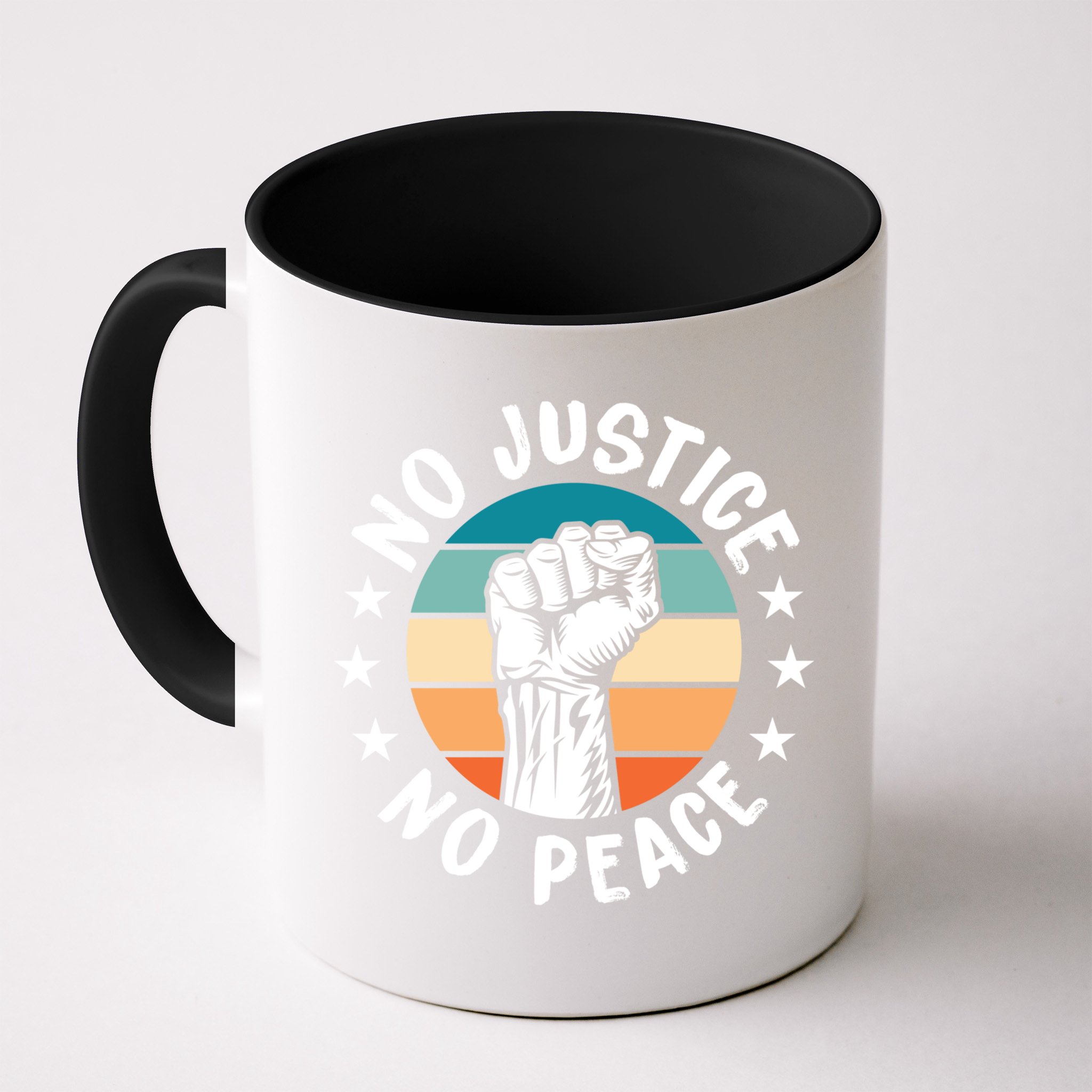Black History No Peace No Justice African American Funny Gift Mug