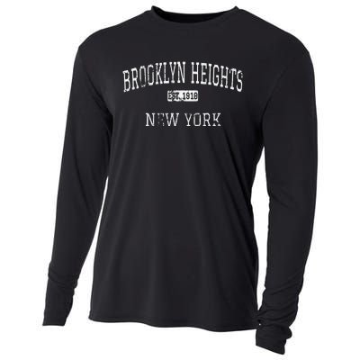 Brooklyn Heights New York Brooklyn Ny Vintage Cooling Performance Long Sleeve Crew