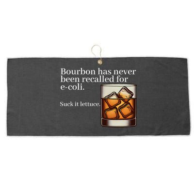 Bourbon Has Never Been Recalled For Ecoli Suck It Lettuce Large Microfiber Waffle Golf Towel