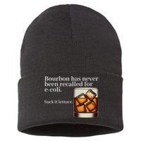 Bourbon Has Never Been Recalled For Ecoli Suck It Lettuce Sustainable Knit Beanie