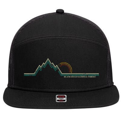 Black Hills National Forest 7 Panel Mesh Trucker Snapback Hat