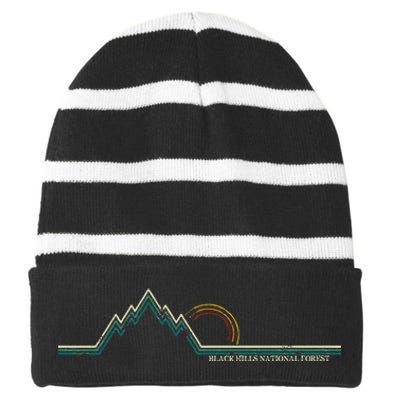 Black Hills National Forest Striped Beanie with Solid Band