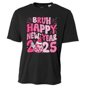 Bruh Happy New Year 2025 Family New Years Eve Party Girl Cooling Performance Crew T-Shirt