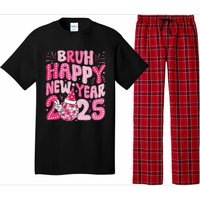 Bruh Happy New Year 2025 Family New Years Eve Party Girl Pajama Set