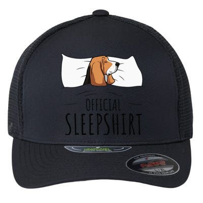 Basset Hound Official Sleep Flexfit Unipanel Trucker Cap