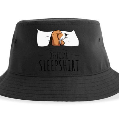 Basset Hound Official Sleep Sustainable Bucket Hat