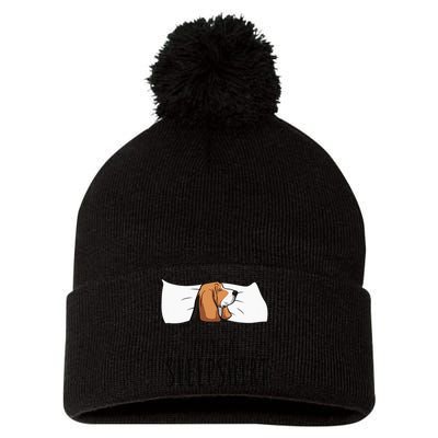 Basset Hound Official Sleep Pom Pom 12in Knit Beanie