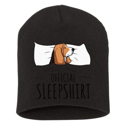 Basset Hound Official Sleep Short Acrylic Beanie