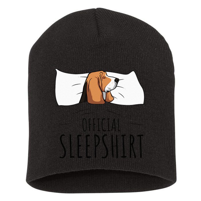 Basset Hound Official Sleep Short Acrylic Beanie