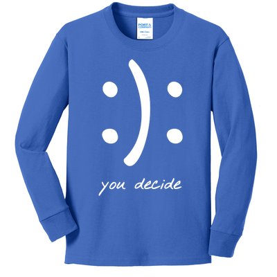 Bipolar Happy Or Sad Gift Kids Long Sleeve Shirt