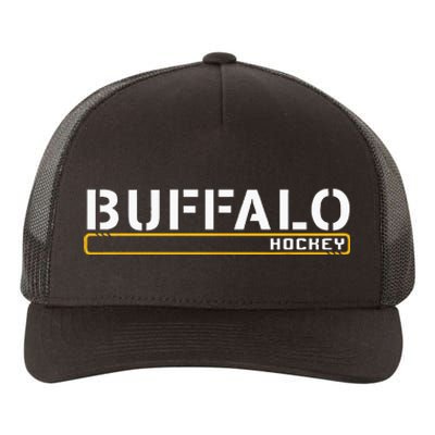 Buffalo Hockey Off Ice Training Fan Gear Yupoong Adult 5-Panel Trucker Hat