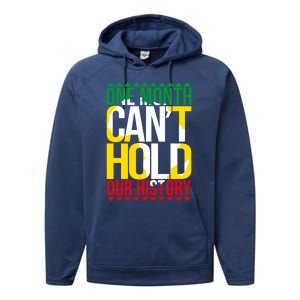 Black History One Month Can't Hold Our History African Pride Cute Gift Performance Fleece Hoodie