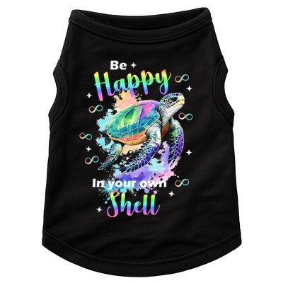 Be Happy On Your Own Colorful Turtle Self Love Doggie Tank