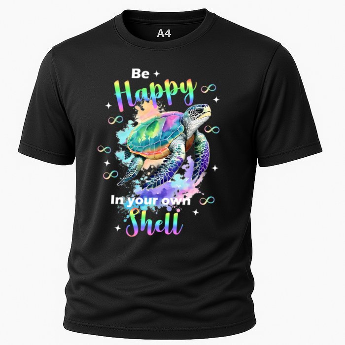 Be Happy On Your Own Colorful Turtle Self Love Performance Shirt