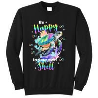 Be Happy On Your Own Colorful Turtle Self Love Sweatshirt