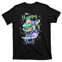 Be Happy On Your Own Colorful Turtle Self Love T-Shirt