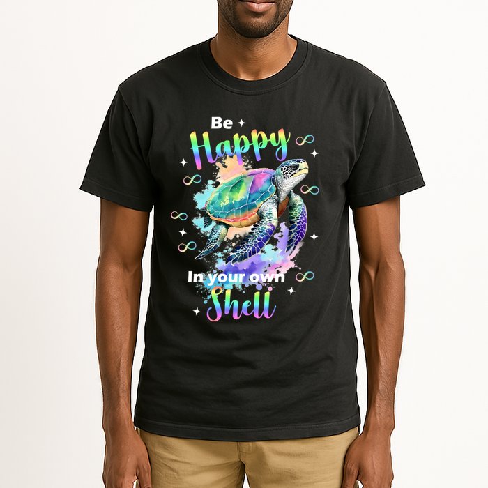 Be Happy On Your Own Colorful Turtle Self Love Tall T-Shirt