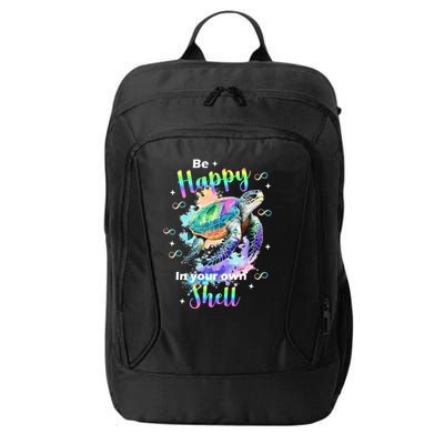 Be Happy On Your Own Colorful Turtle Self Love City Backpack