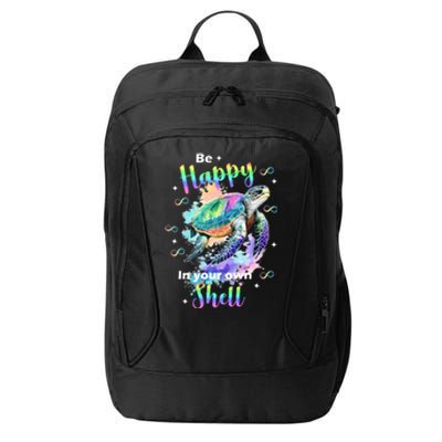 Be Happy On Your Own Colorful Turtle Self Love City Backpack