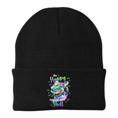 Be Happy On Your Own Colorful Turtle Self Love Beanie