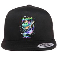 Be Happy On Your Own Colorful Turtle Self Love Flatbill Hat
