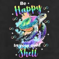 Be Happy On Your Own Colorful Turtle Self Love Tumbler