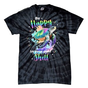 Be Happy On Your Own Colorful Turtle Self Love Tie-Dye T-Shirt