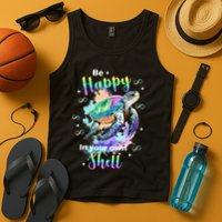 Be Happy On Your Own Colorful Turtle Self Love Tank Top