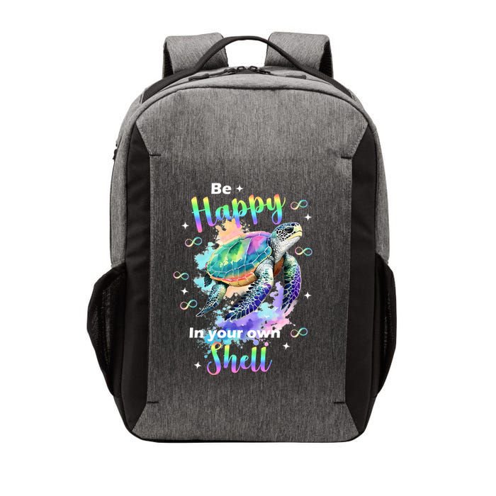 Be Happy On Your Own Colorful Turtle Self Love Vector Backpack