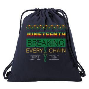 Black History Or African American Or Breaking Every Chain Meaningful Gift Drawstring Bag