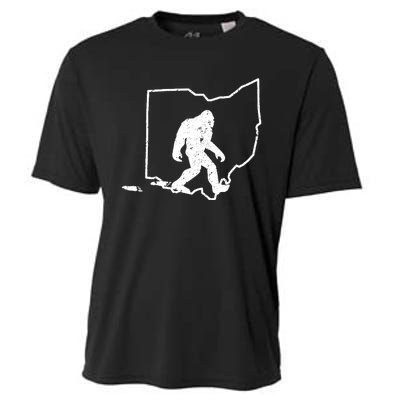 Bigfoot Hunter Ohio Retro Pride Cooling Performance Crew T-Shirt