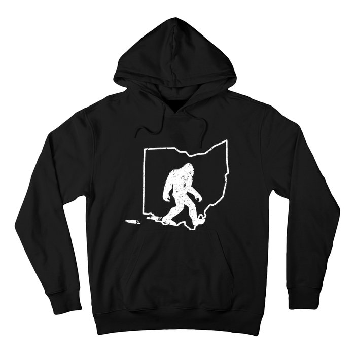 Bigfoot Hunter Ohio Retro Pride Hoodie