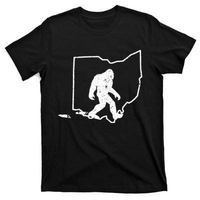 Bigfoot Hunter Ohio Retro Pride T-Shirt