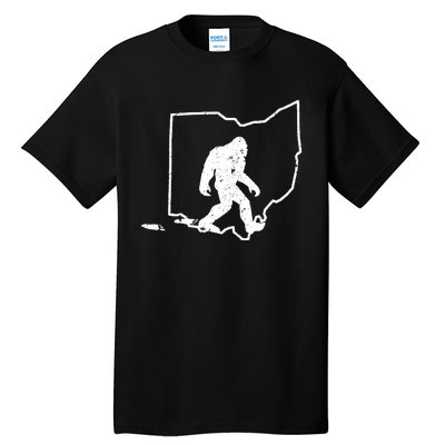 Bigfoot Hunter Ohio Retro Pride Tall T-Shirt