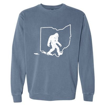 Bigfoot Hunter Ohio Retro Pride Garment-Dyed Sweatshirt