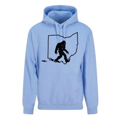 Bigfoot Hunter Ohio Retro Pride Unisex Surf Hoodie