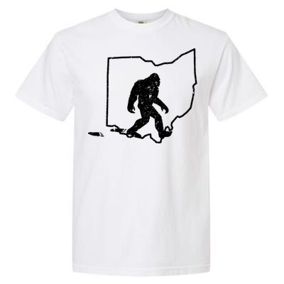 Bigfoot Hunter Ohio Retro Pride Garment-Dyed Heavyweight T-Shirt