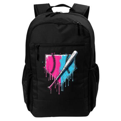 Baseball Home Plate Drip With Sprinkles Drip Ice Cream Bat Backpack