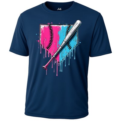 Baseball Home Plate Drip With Sprinkles Drip Ice Cream Bat Performance Shirt