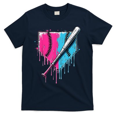 Baseball Home Plate Drip With Sprinkles Drip Ice Cream Bat T-Shirt