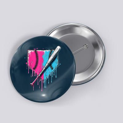 Baseball Home Plate Drip With Sprinkles Drip Ice Cream Bat Button